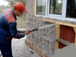 veggisolering hus ecowool 2